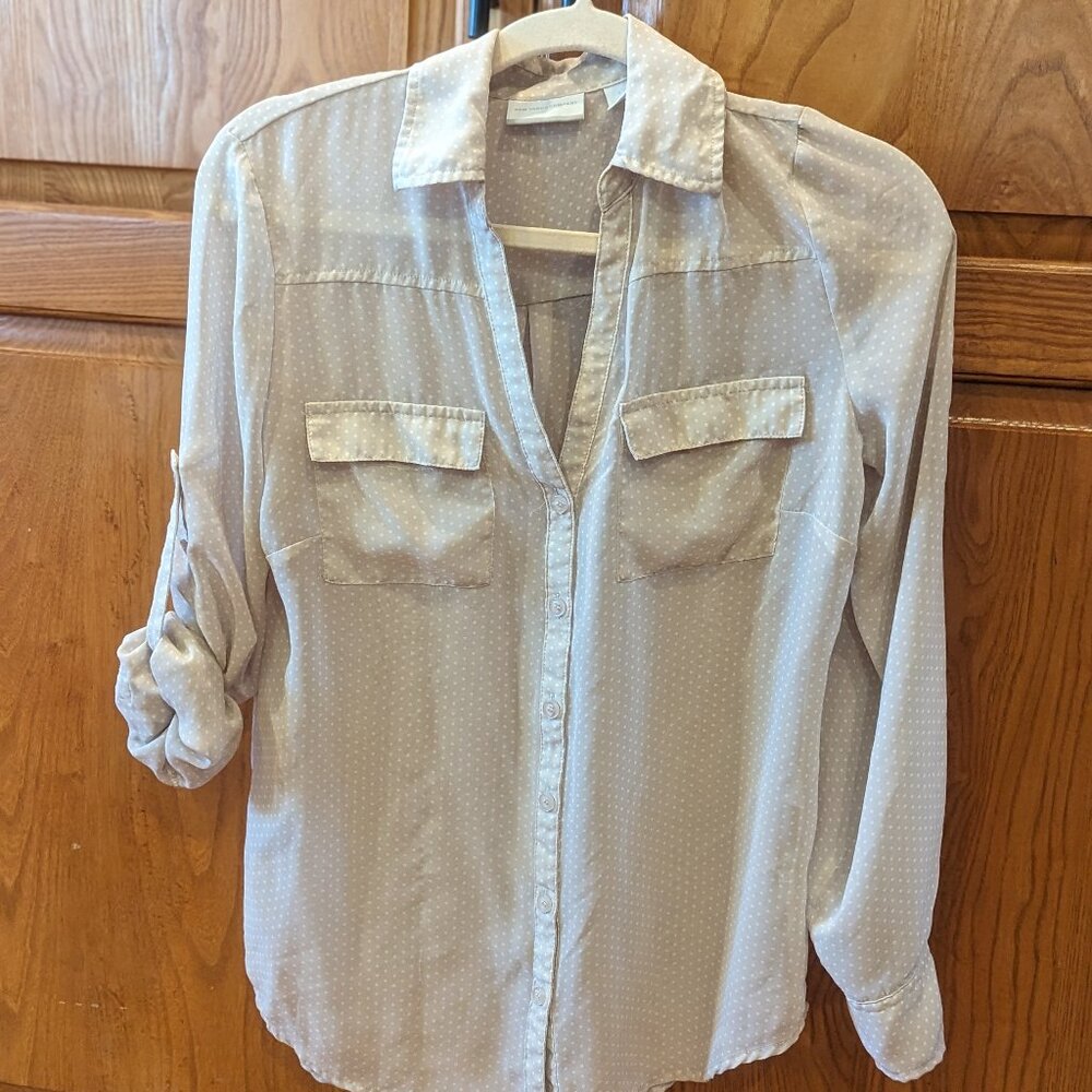 New York and Company Size Small Sheer Blouse